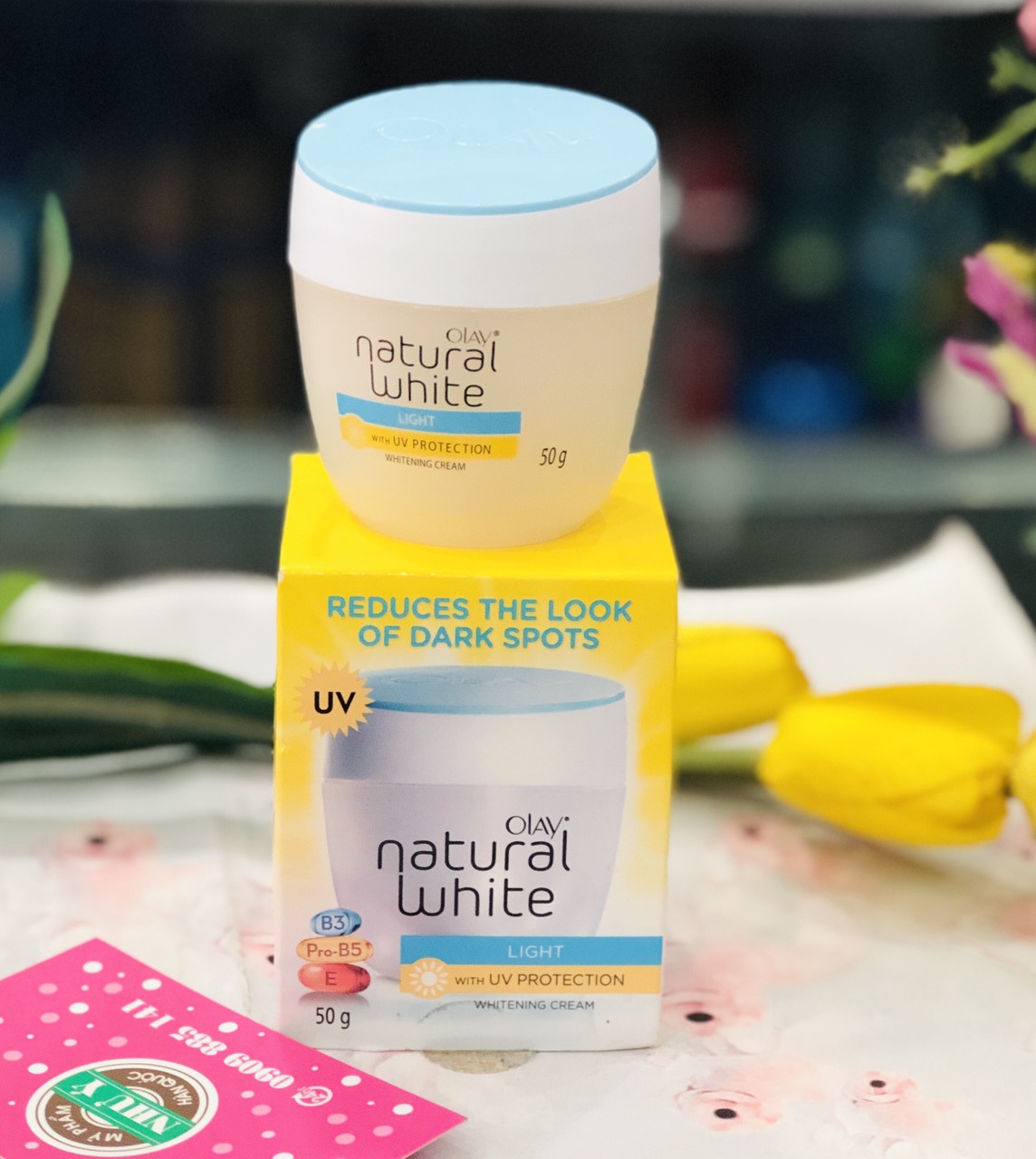 Kem Dưỡng Sáng Da Ban Ngày Olay Natural White Light With Uv Protection Whitening Cream