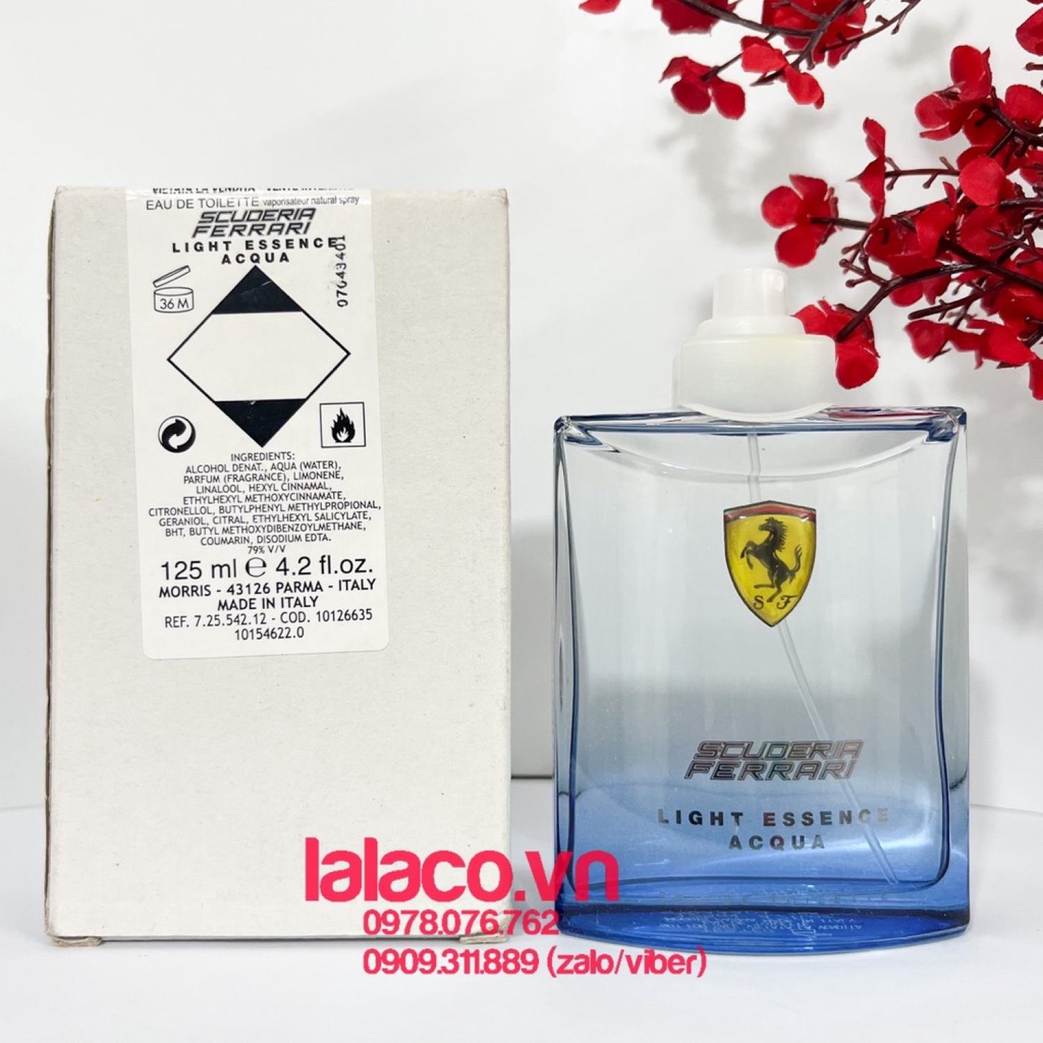 Nước hoa Nam Ferrari Scuderia Ferrari Light Essence Acqua 125ml - hàng Ý