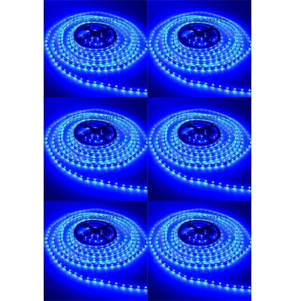 Bộ 6 cuộn led dây dán 5m 3528 có keo đơn xanh dương