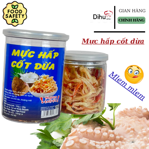 Khô mực hấp nước dừa xé sợi , mực khô nhà hấp nước dừa ăn là nghiện, đồ ăn vặt hà nội vừa ngon vừa rẻ