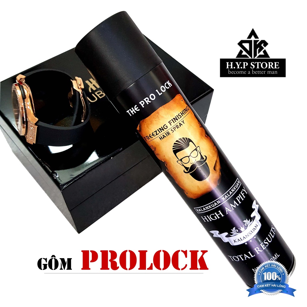 Gôm xịt tóc prolock giữ form siêu cứng 320ml