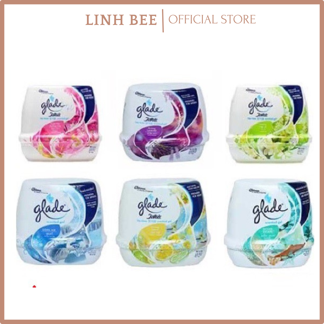 Sáp thơm nhà vệ sinh Sáp khử mùi phòng GLADE Scented Gel sáp thơm ô tô 180g