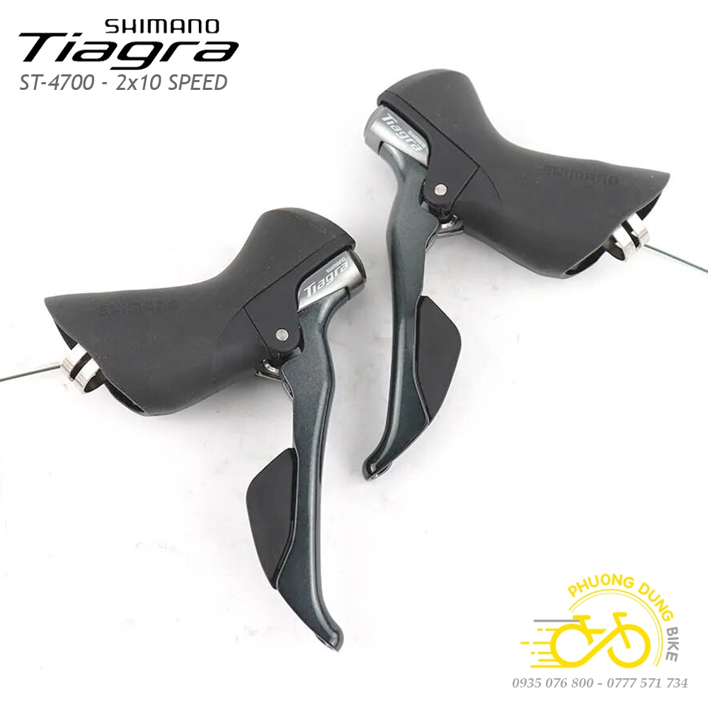 Tay đề lắc xe đạp shimano tiagra st 4700 2x10 speed - hàng chính hãng