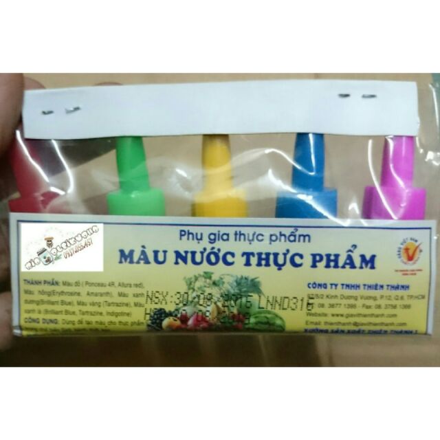 Màu thực phẩm, màu làm bánh, làm rau câu