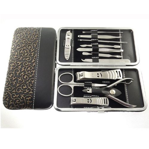 Bộ cắt móng 12 món-Bộ kìm cắt móng tay - Bộ kìm bấn móng tay 12 chi tiết