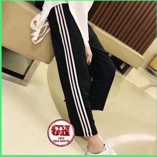 Huyen Trang Fashion Quần Nữ Ống Rộng 3 Line Phong Cách Hit Hots