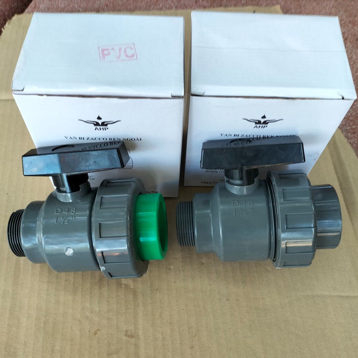 Van bi rắc co ren ngoài D48 lắp bồn nước