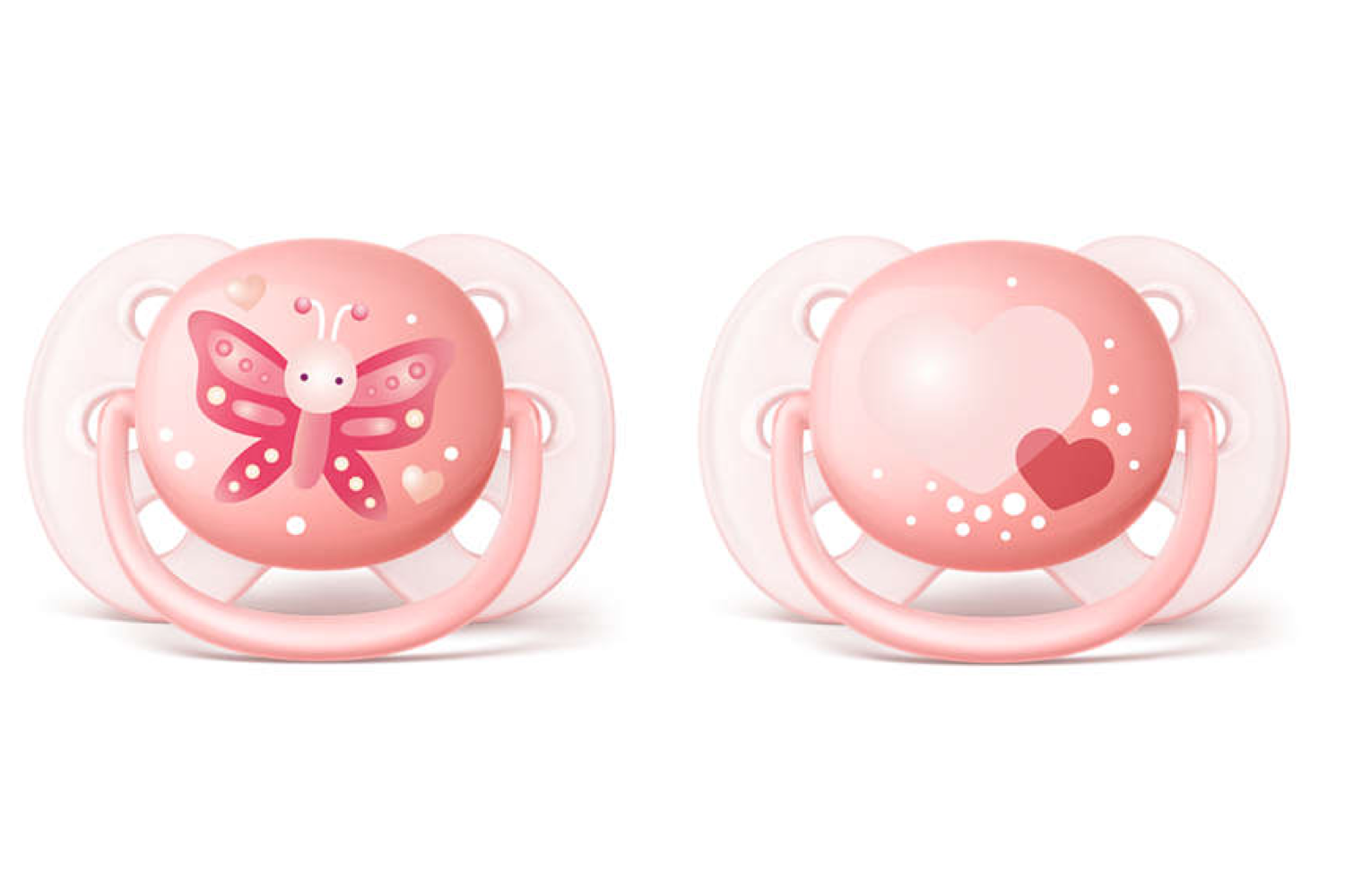 02 cái Ty ngậm Philips AVENT Ultrasoft cho bé 0-6-18 tháng