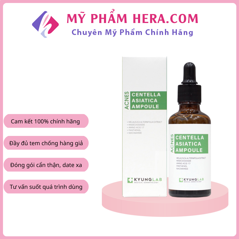 Tinh chất serum giảm mụn kyung lab acnes centella asiatica ampoule 50ml