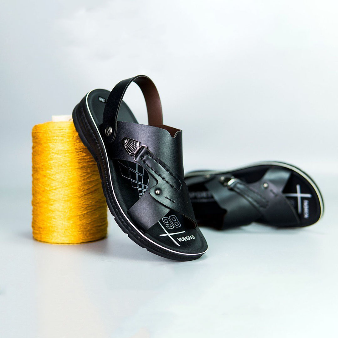 Dép quai ngang nam đế cao su khâu siêu bền , dép nam quai hậu thiết kế tiện lợi sang trọng bền đẹp  - ABCD SHOP