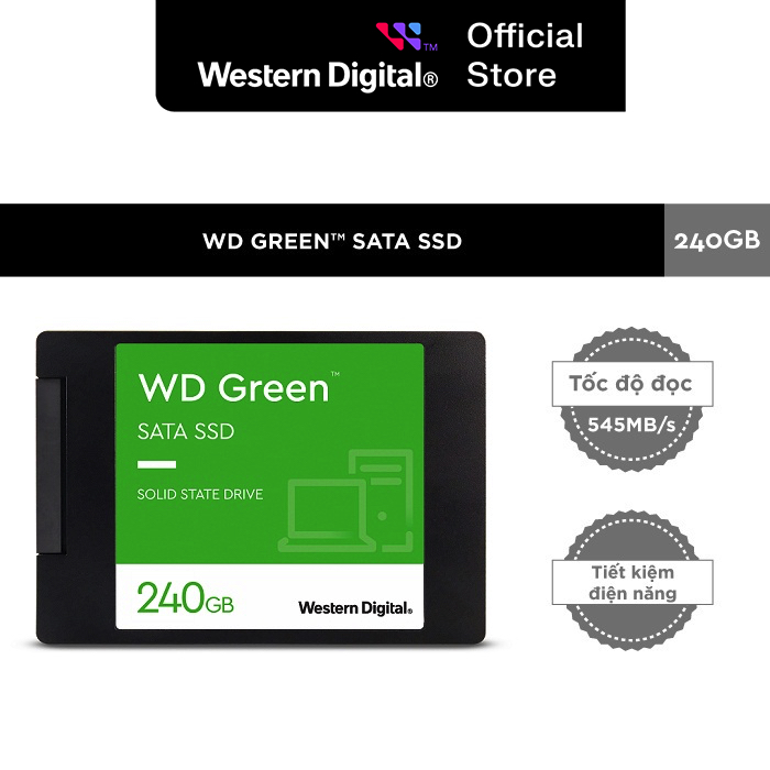 Ổ cứng ssd western digital wd green sata iii 240gb - wds240g3g0a