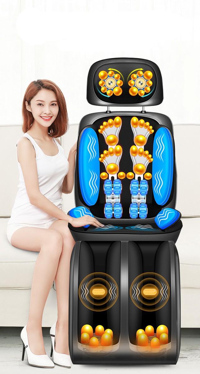 Ghế massage toàn thân hồng ngoại lek - đệm massage trị liệu có massage chân