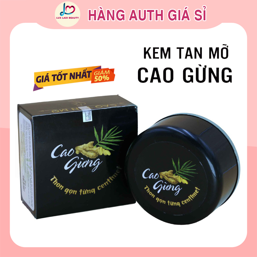 Cao gừng tan mỡ Thiên Nhiên Việt chính hãng 200g, giảm mỡ, thon gọn eo, chống rạn da, săn chắc cơ thể