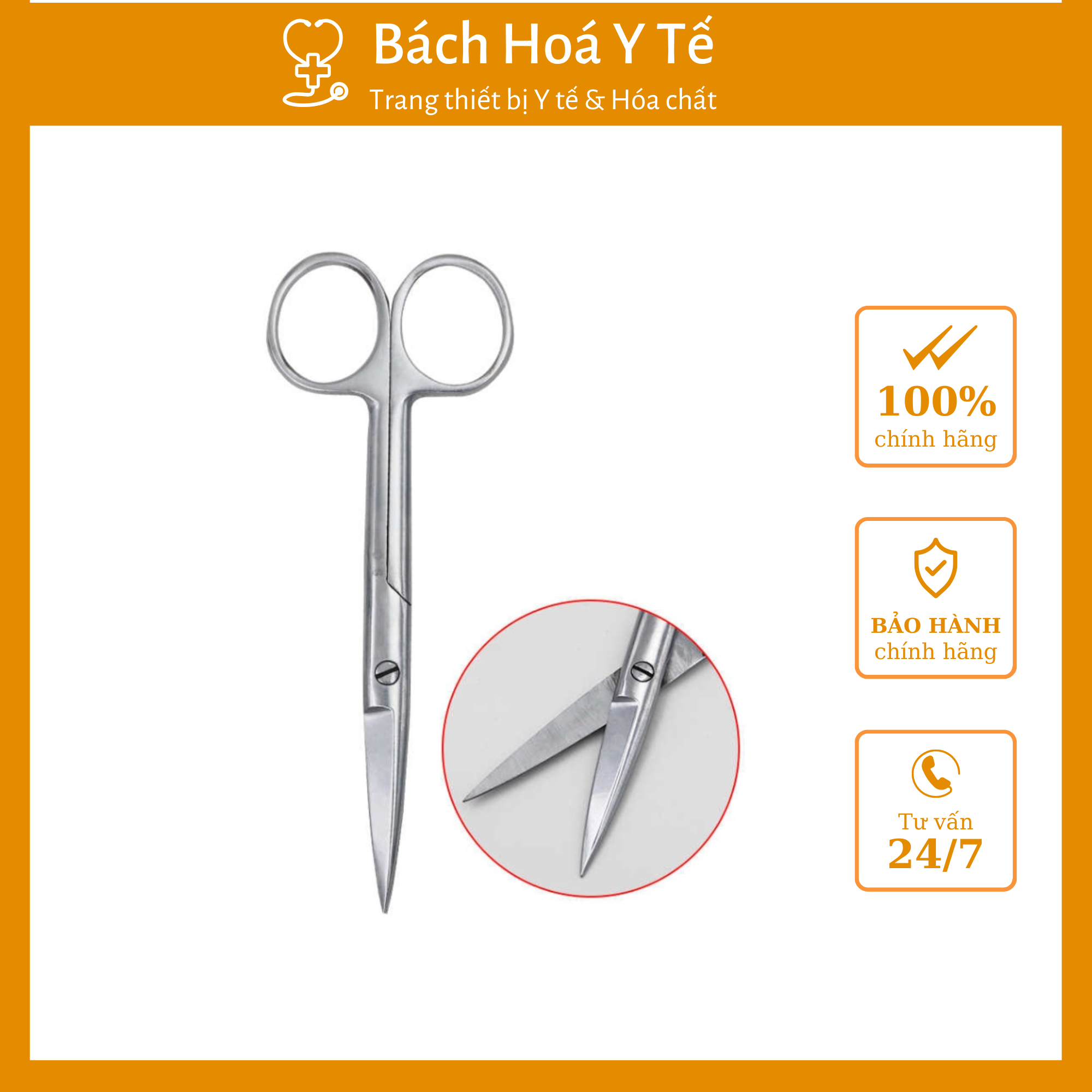 Kéo cắt chỉ thẳng 10,5 cm