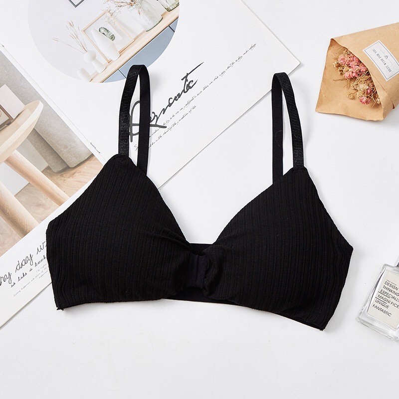 ÁO BRA THẮT NƠ GÂN TĂM XINH XẮN MÚT DÀY NÂNG NGỰC 308 [Ảnh .t.h.ậ.t.^ UYÊN VŨ SHOP ^