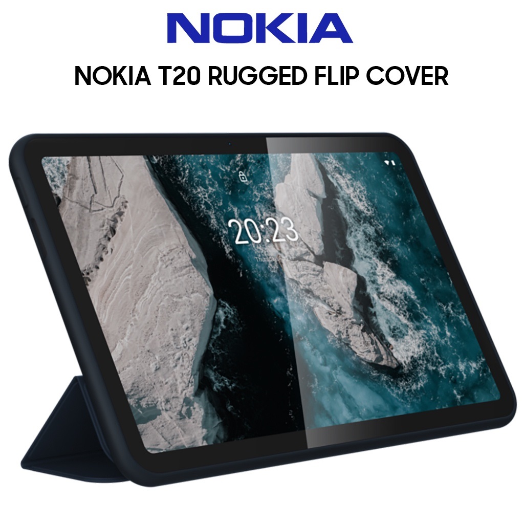 Bao da kiêm giá đỡ nokia rugged flip cover nokia t20 cp-t20 - hàng chính hãng