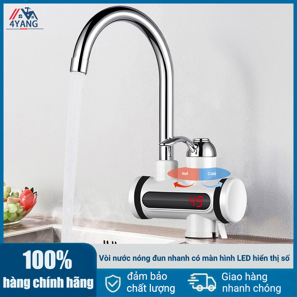 【Vận chuyển nhanh】Vòi nước nóng đun nhanh có màn hình LED hiển thị số