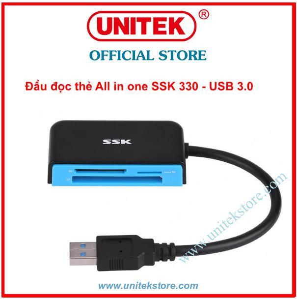 Đầu đọc thẻ nhớ đa năng ssk 330 - usb 3.0