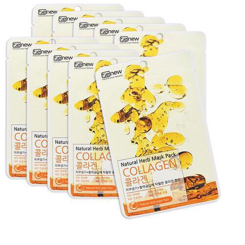 Mặt nạ Collagen Benew Natural Herb Mask Pack Collagen 22ml bộ 10 miếng