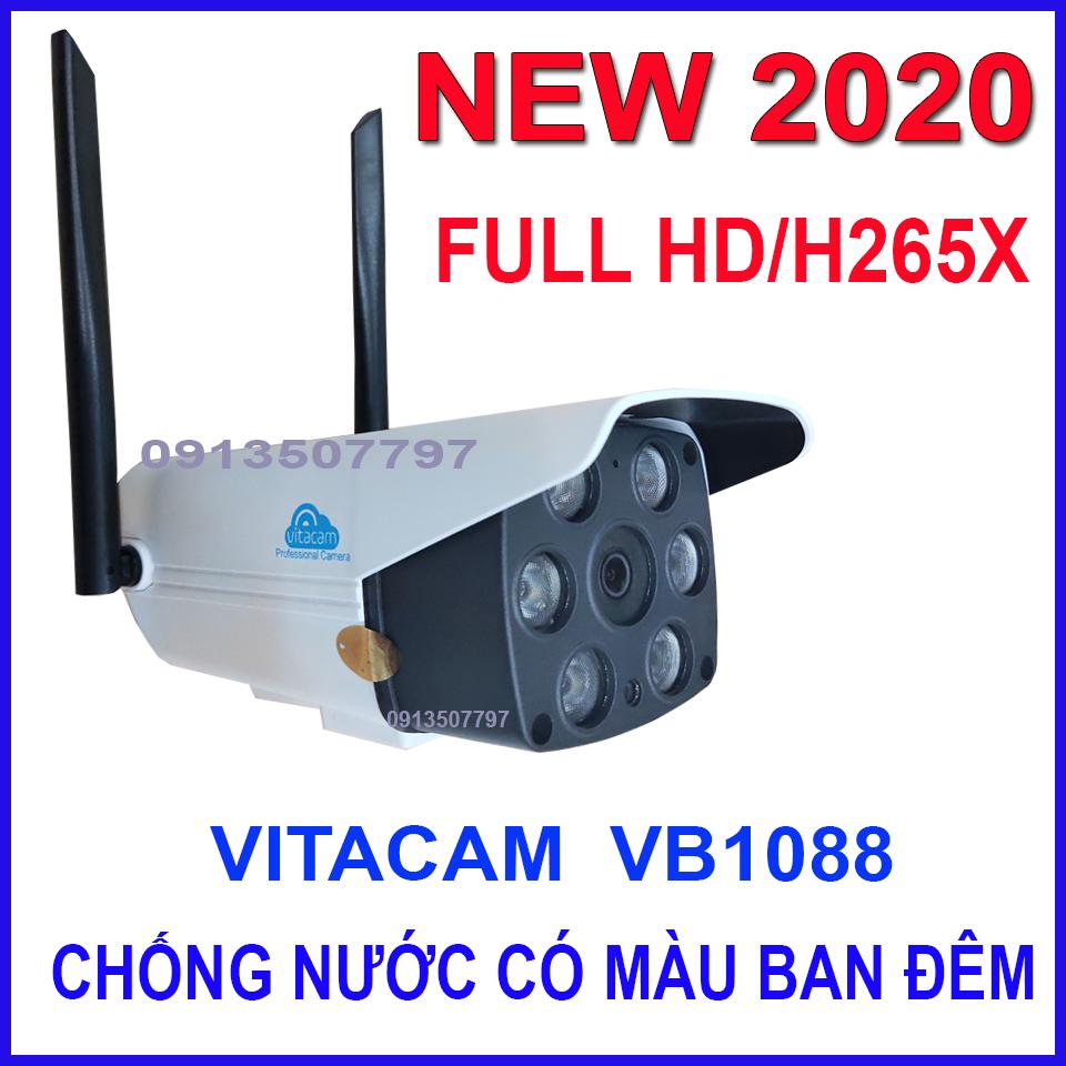 Camera ngoài trời VITACAM VB1088 - 2Mpx Full HD 1080 - Đèn Starlight quan sát màu ngày đêm