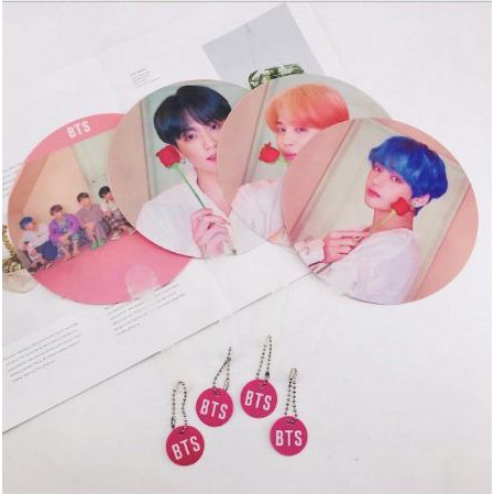 QUẠT BTS PERSONA IN HÌNH LOẠI CÓ TAB MẪU 1