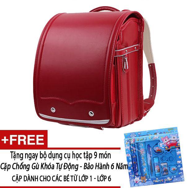 Cặp chống gù lưng Nhật Bản cho trẻ em - Đỏ