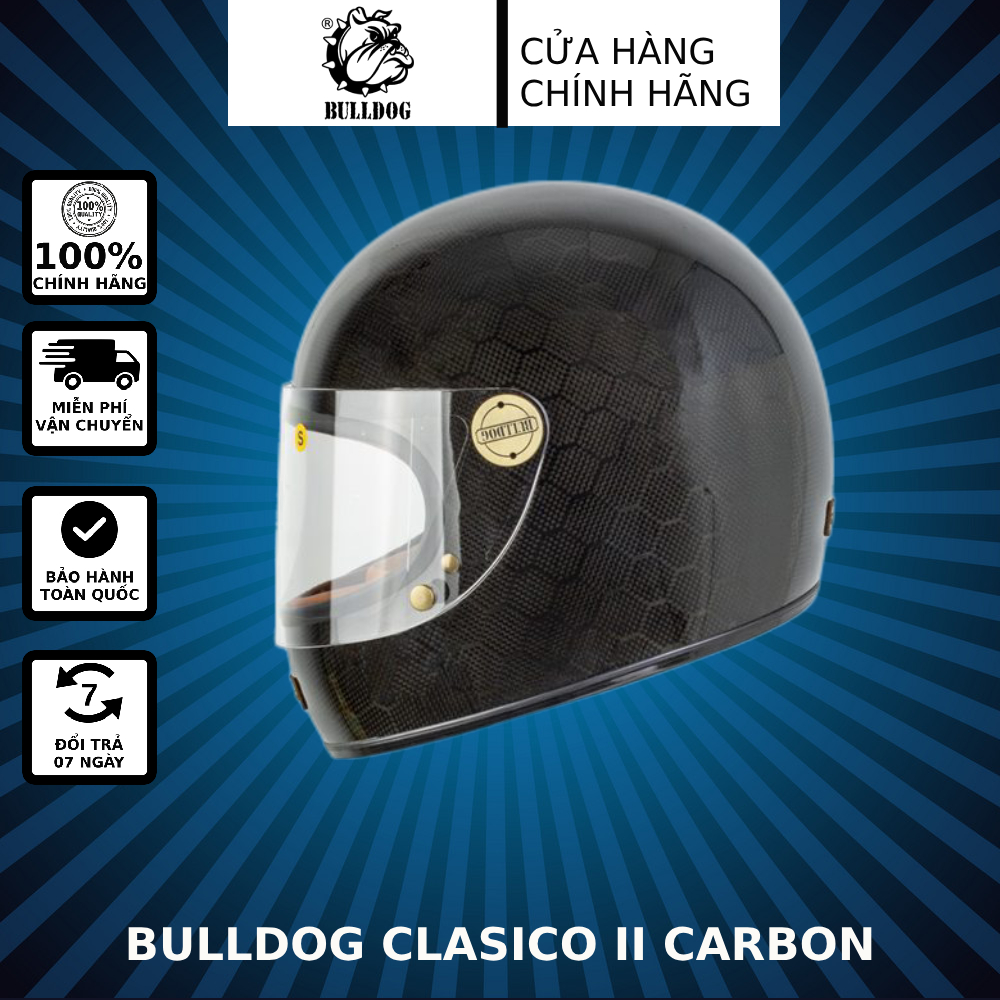 Mũ bảo hiểm Bulldog Carbon Medusa