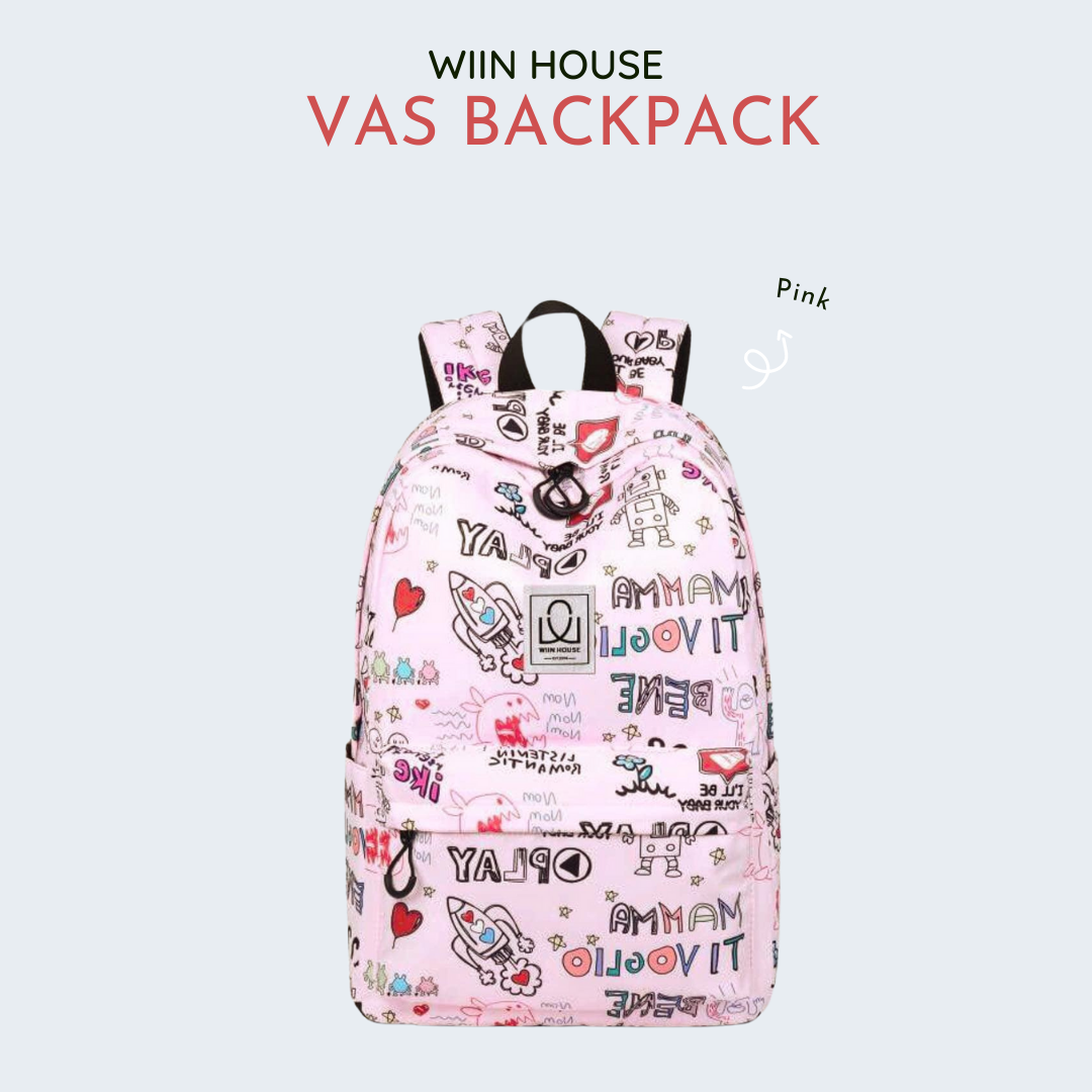 Wiin House-Balo Họa Tiết Wiin x Vas (Pink)