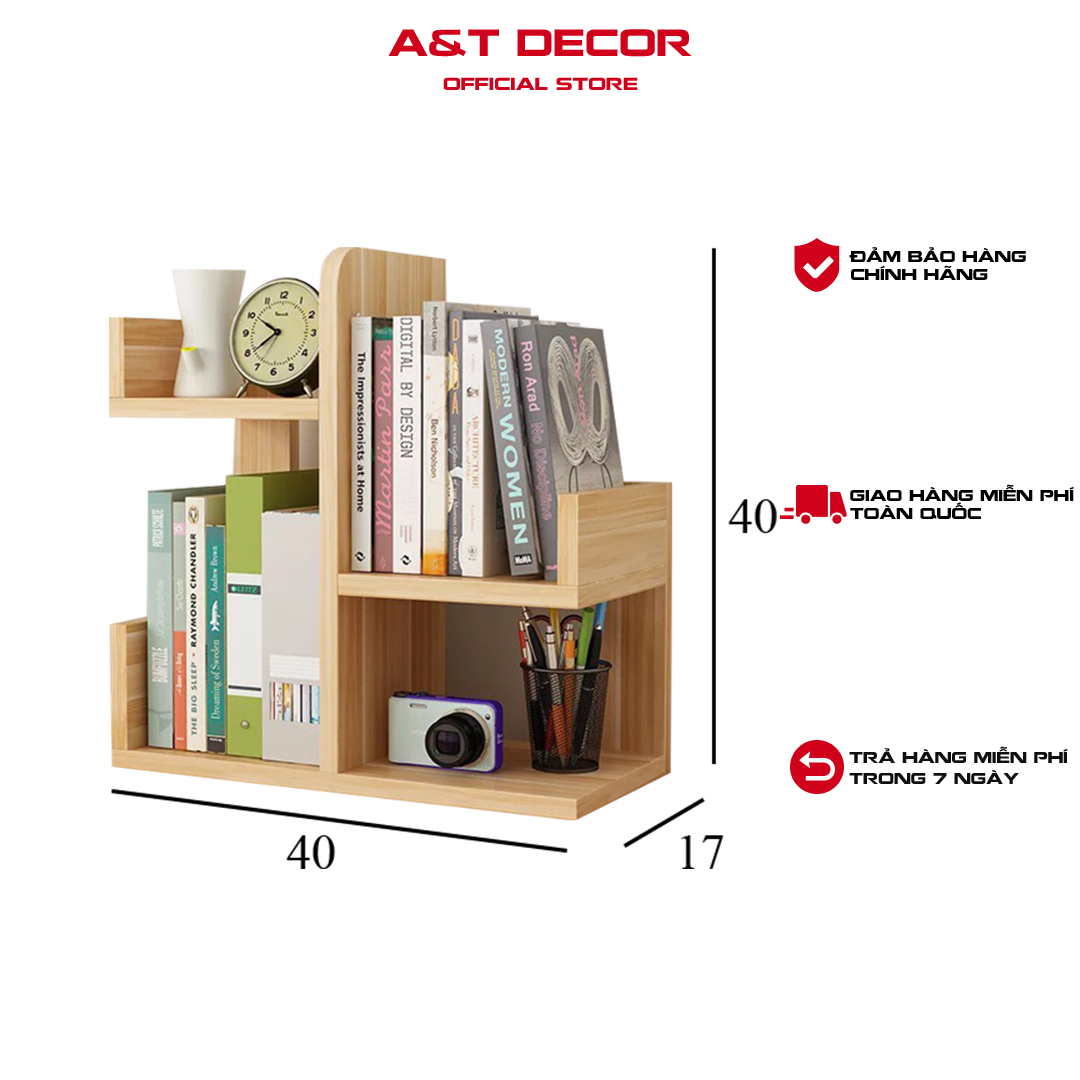 Kệ sách mini xương rồng, kệ sách để bàn đa năng, kích thước 40cm x 20cm x 40cm dễ dàng lắp ráp, dễ thương