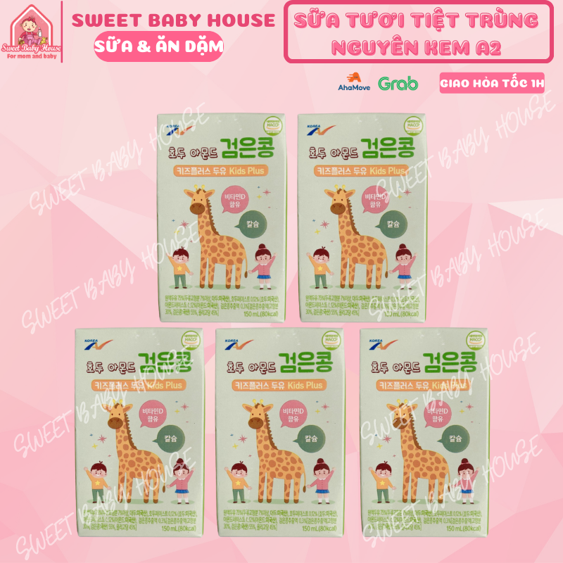 Sữa hạt Kids Plus Hàn Quốc 150ml tăng cân và chiều cao cho bé trên 1 tuổi. Date 7/2024 - Sweet Baby House