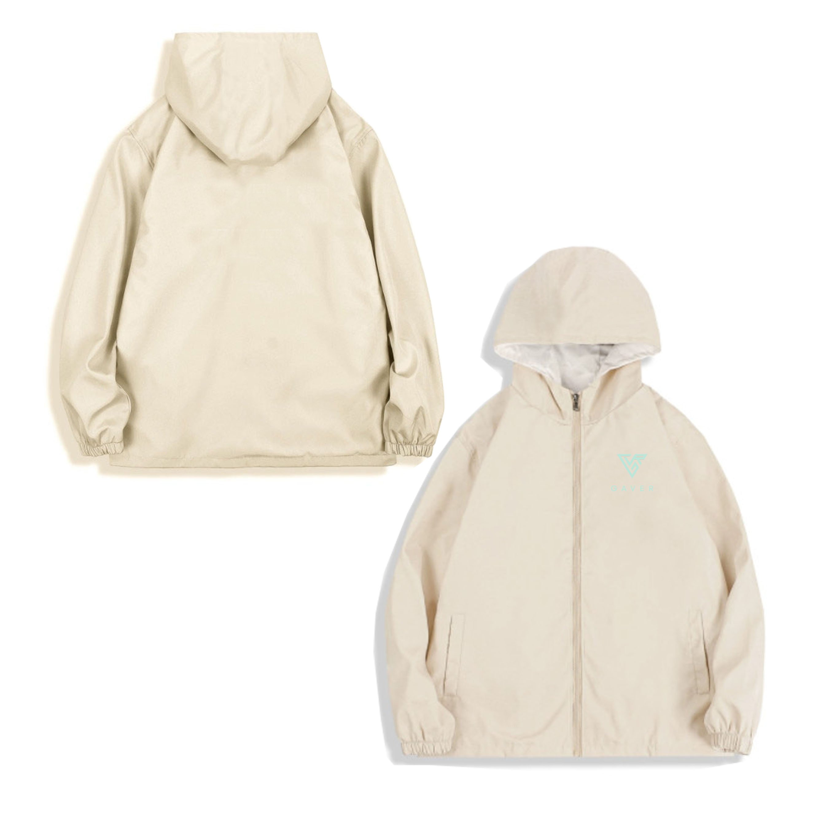 Áo khoác dù zip unisex local brand - jacket zip logo