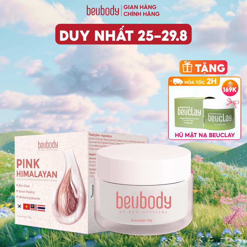 Smoothie tẩy tế bào chết muối hồng himalaya beubody 40g