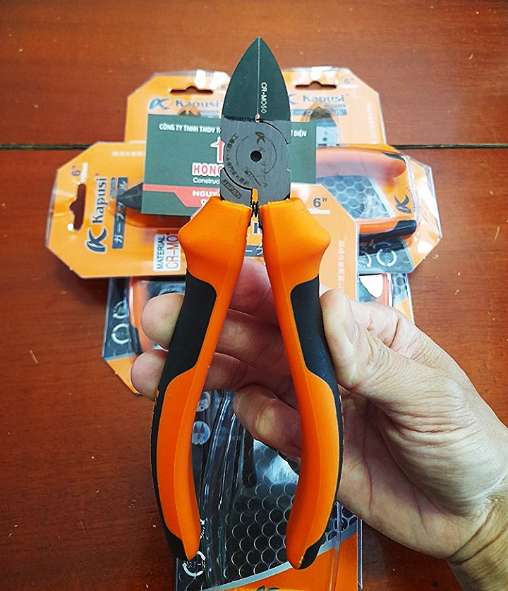 Kìm cắt nhựa kềm cắt diện chính hãng Kapusi 150mm 6″