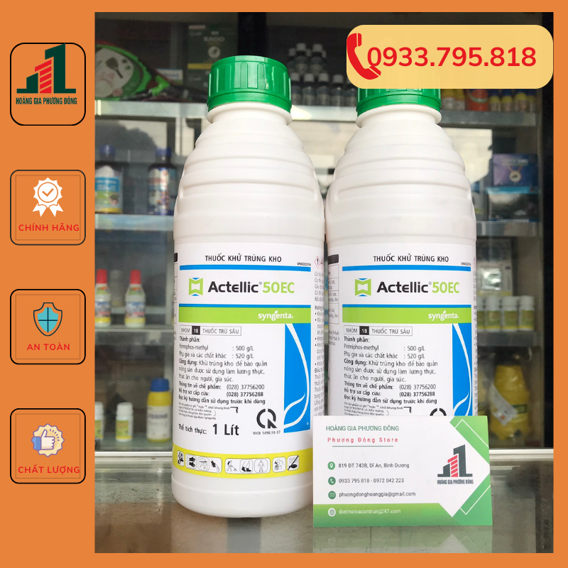 Thuốc diệt mọt, khử trùng kho Actellic 50EC - Chai 1 lít