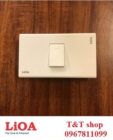 Mặt 1 công tắc âm tường concept Lioa