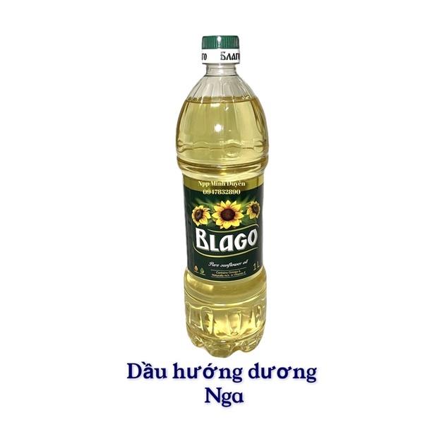 [Mã 2712FMCGSALE giảm 8  đơn 500K] 1 thùng dầu hướng dương Nga 1Lit 15 chai - tiết kiệm hơn khi mua cả thùng