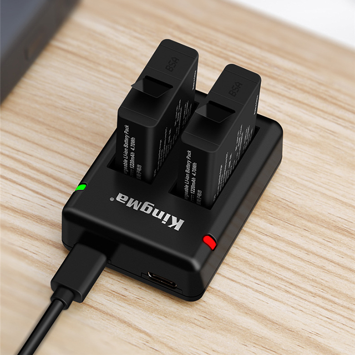 Sạc đôi + 2 pin Kingma cho GoPro Hero 8/7/6/5