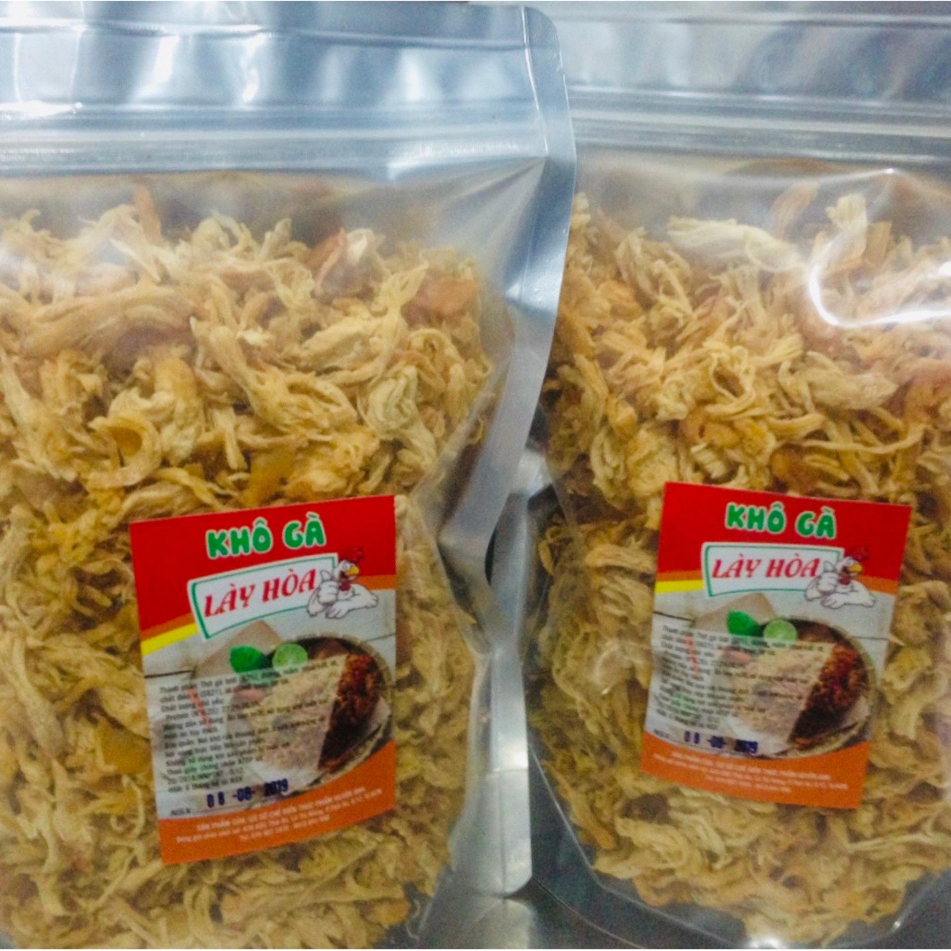 [HCM]1Kg Khô gà Bơ Tỏi Giòn KHÔNG CAY Lày Hòa (2 bịch zipper 500g) chế biến từ những nguyên liệu tươi mới đẩm bảo vệ sinh an toàn thực phẩm