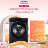 [SALE SỐC] Máy giặt lồng ngang Aqua Inverter 9Kg AQD-A902J.BK - Miễn phí giao hàng toàn quốc - Hỗ trợ lắp đặt