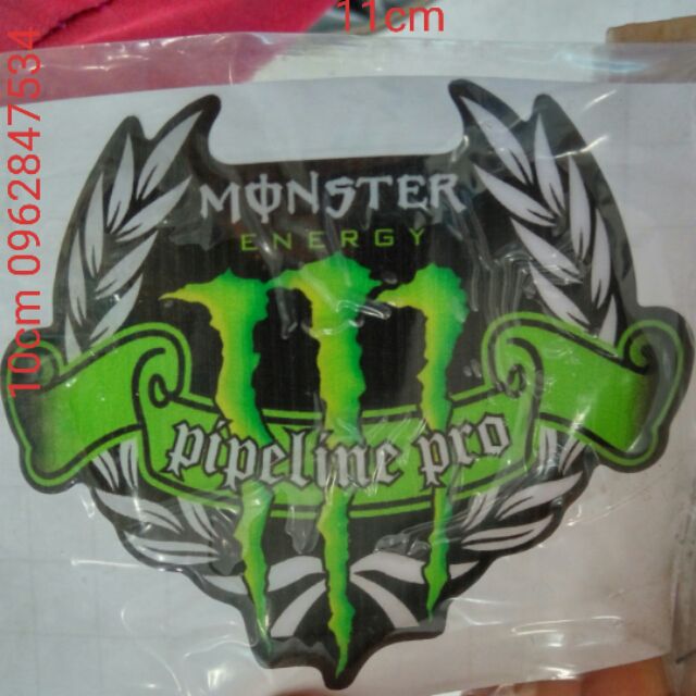 Logo Tem nổi monster mới - dochoixemay