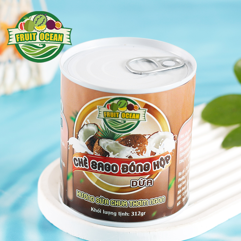 Sản phẩm mới Dừa Sago Trái cây Sữa chua Trái cây trái cây nguyên chất 312g Đồ ăn nhẹ Mở và Ăn ngay Thực phẩm lành mạnh Giàu Vitamin Thực phẩm ăn liền