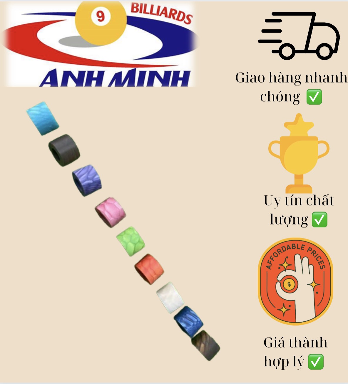 Phíp bida vảy rồng - nhiều màu