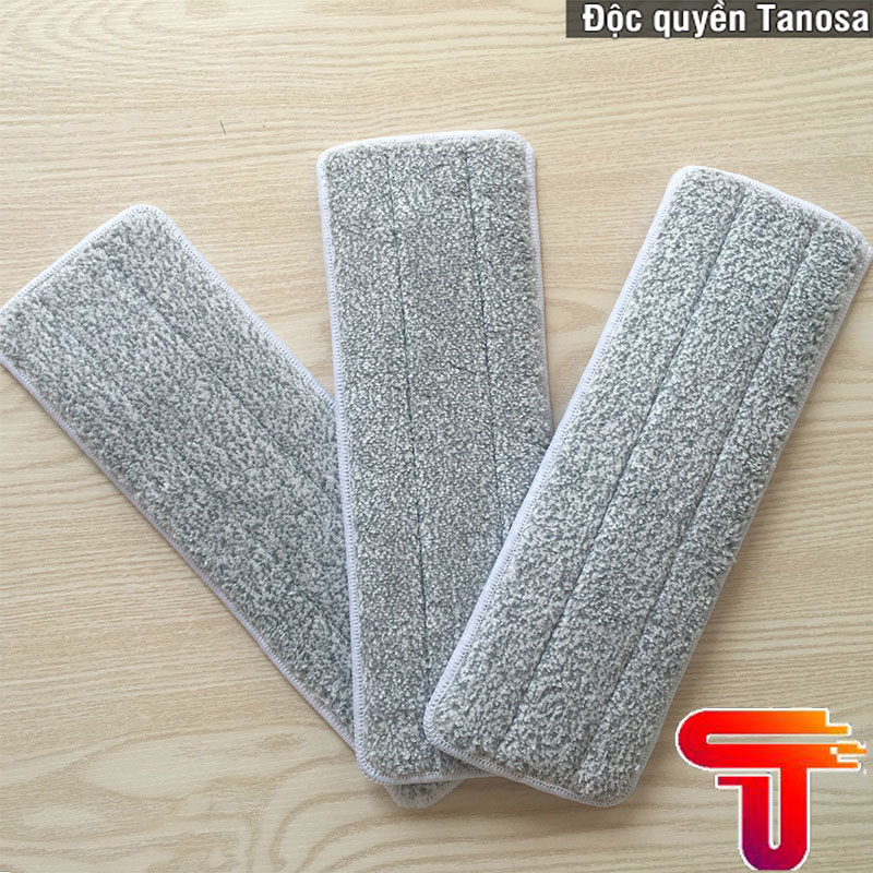 BÔNG LAU NHÀ THAY THẾ CHO CÂY LAU NHÀ TỰ VẮT (12X32 CM) LOẠI DÀY TANASA