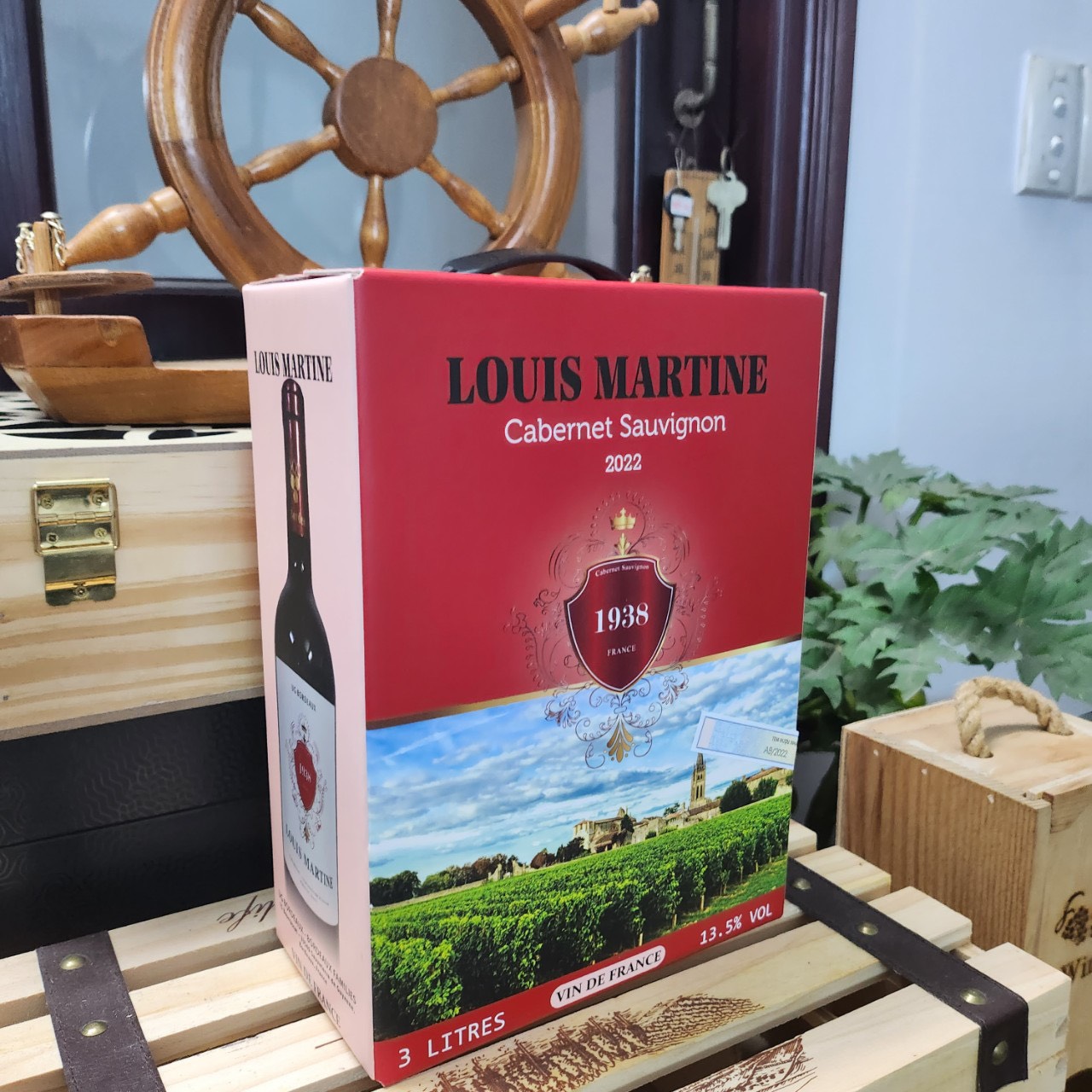 Vang bịch pháp louis martine bordeaux 3l