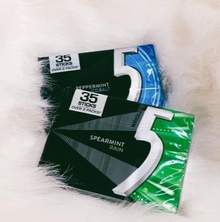 Kẹo Gum số 5 Peppermint Cobalt 35 sticks Wrigley Mỹ - Date T1/2022
