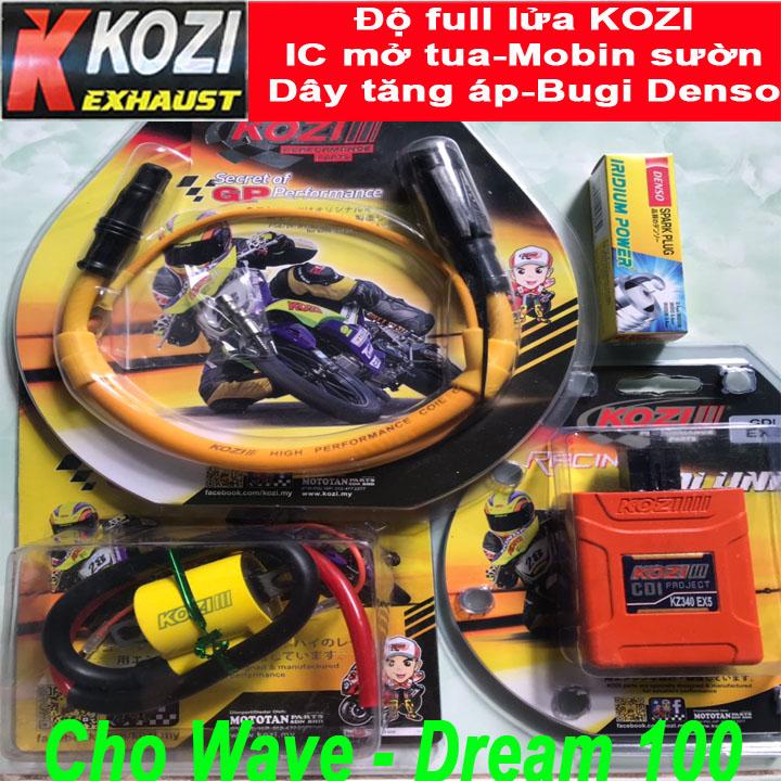 Độ full bộ tứ cho dàn lửa Wave Dream 100, Sirius 50, Exciter 50, Elegant 50 - KOZI Malaysia