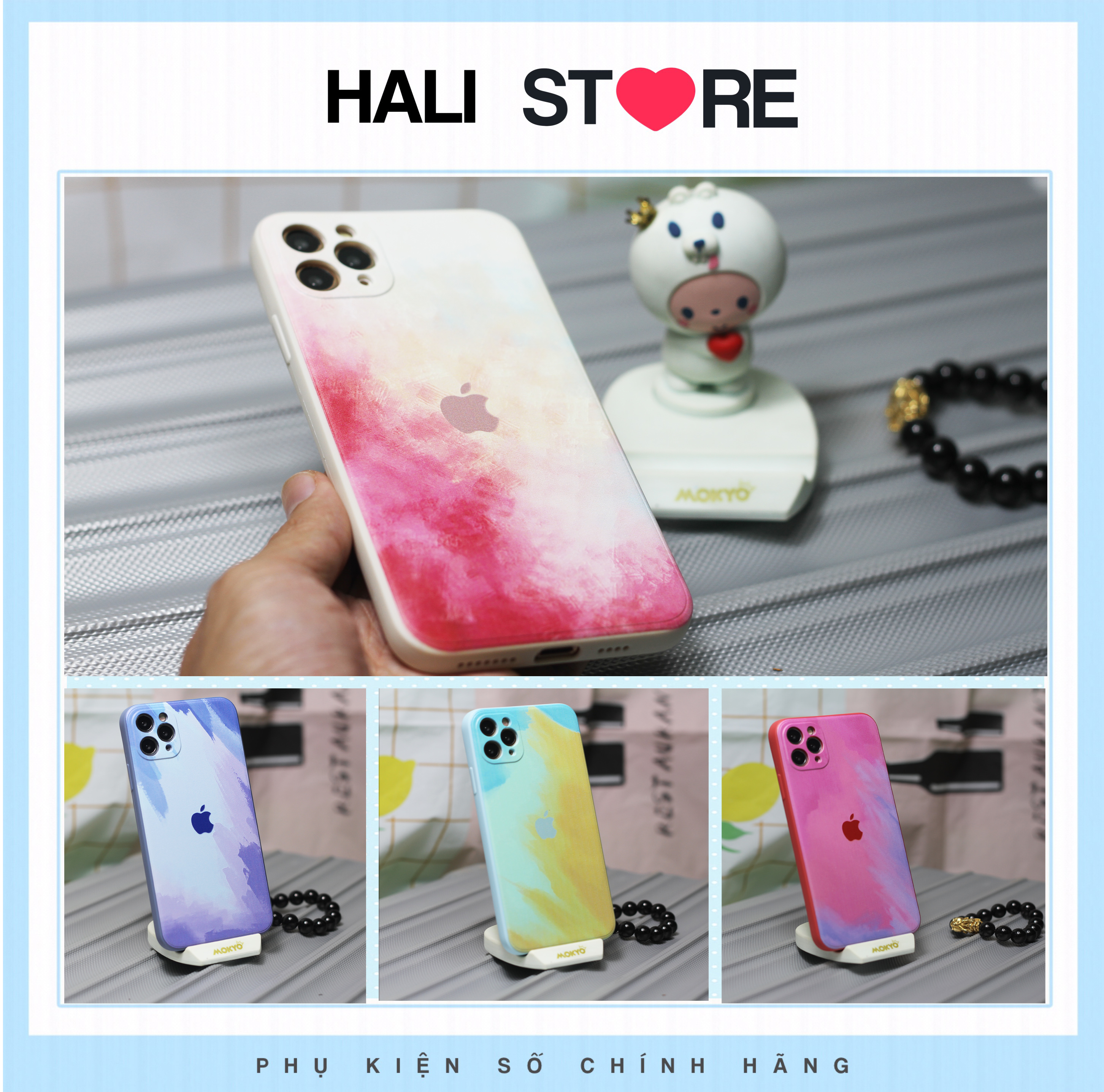 [Ốp Loang] Ốp lưng ip dẻo cạnh vuông 6/6plus/6s/6s plus/7/7plus/8/8plus/x/xs/xs max/11/11 promax/12/12 promax