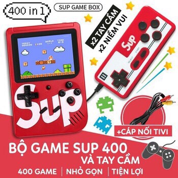 Máy chơi game cầm tay mini SUP 400in1 - Có tay cầm