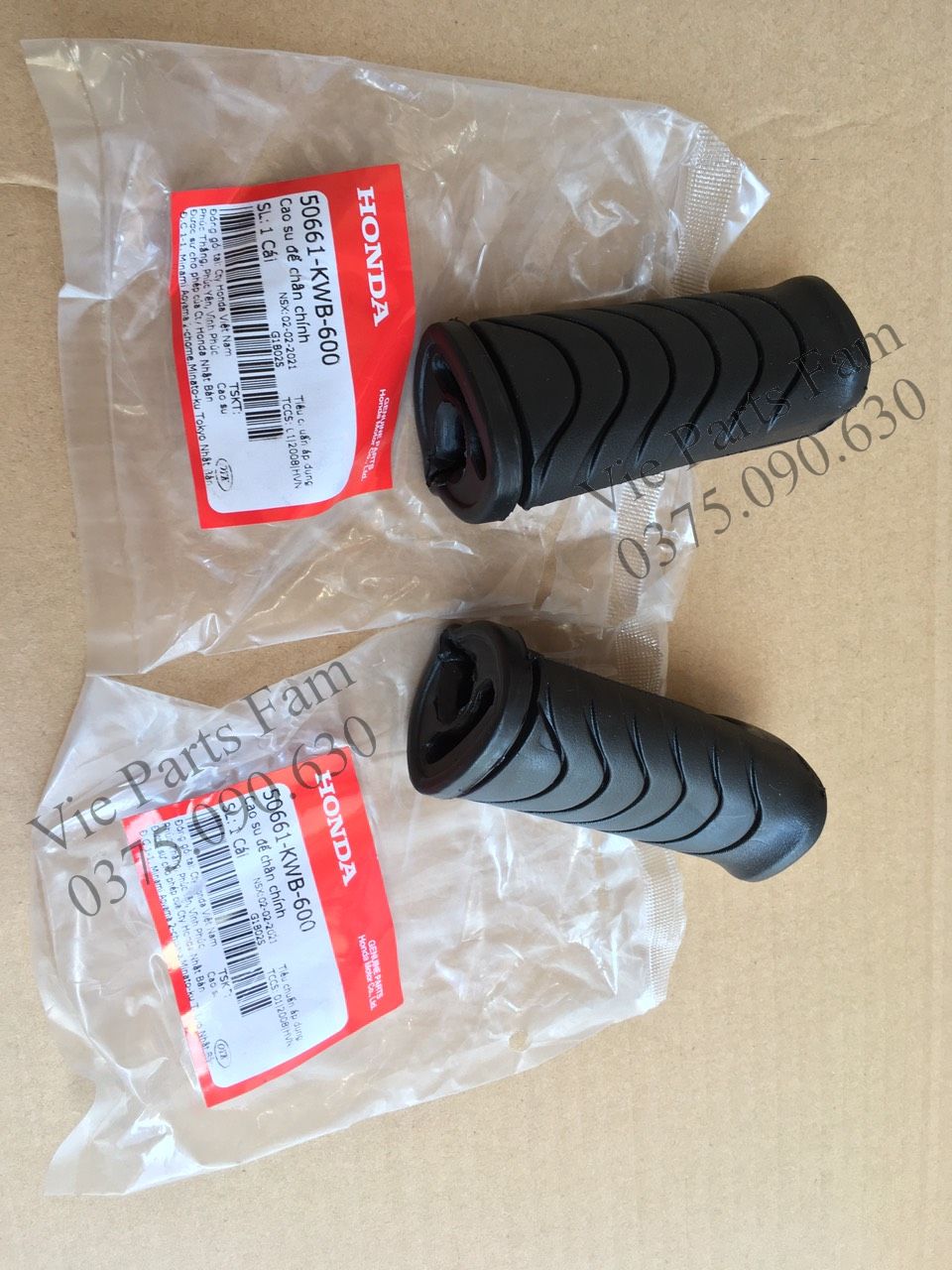 CẶP CAO SU ĐỂ CHÂN (CHÍNH) TRƯỚC WAVE CÁC ĐỜI DÙNG CHUNG (GIÁ 2 CÁI), CHÍNH HIỆU HONDA MOTOR VN