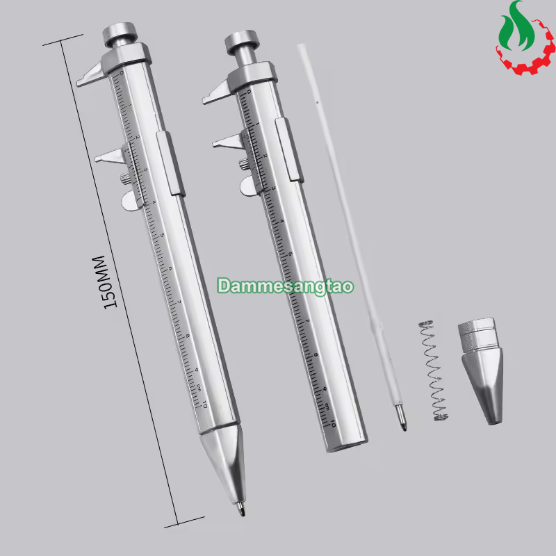 Bút bi đa năng tích hợp thước kẹp nhựa 0-100mm BTTK100